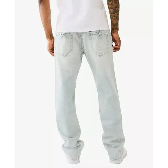 True Religion Men’s Ricky Big T Straight Jeans 34 $199 NWT - Picture 2 of 9
